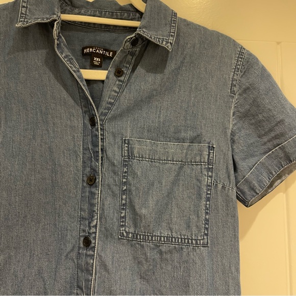 J. Crew Denim Shirt Dress (XXS) - Picture 5 of 7